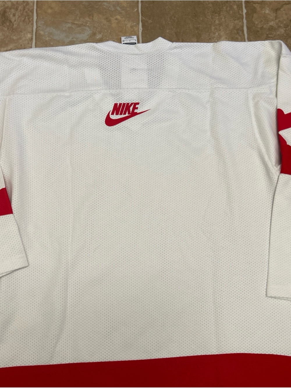 Nike Sportswear Club Oversized White Hockey Jersey Sweater HV1137-100 Men’s Smal - Picture 12 of 16